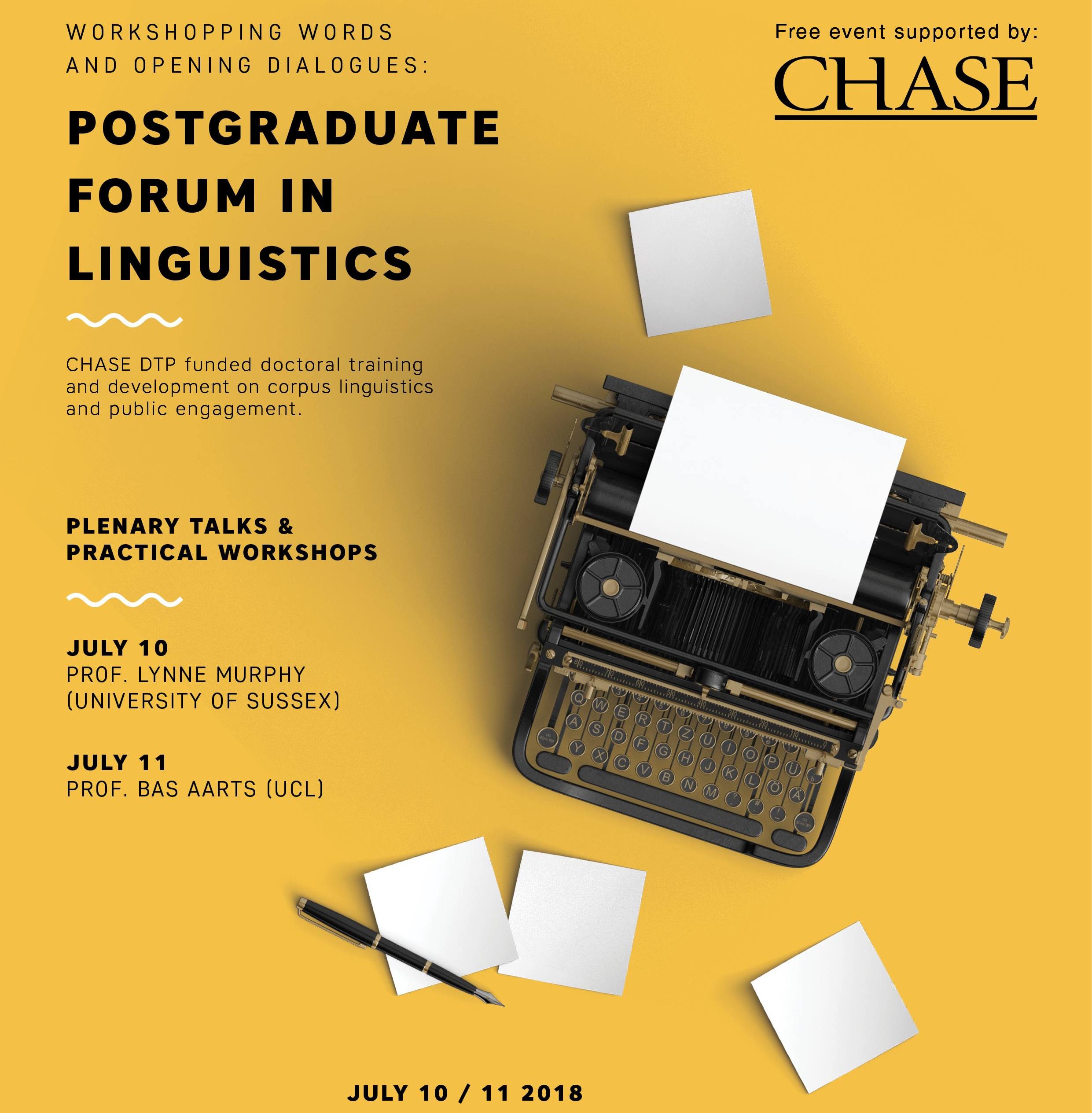 Workshopping Words and Opening Dialogues: Postgraduate Forum in Linguistics
